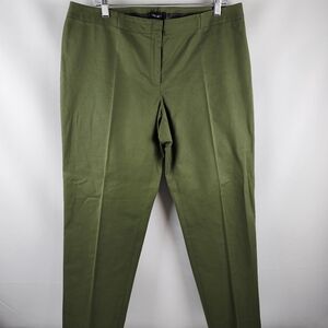 Lafayette 148 New York Olive Straight Leg Pants